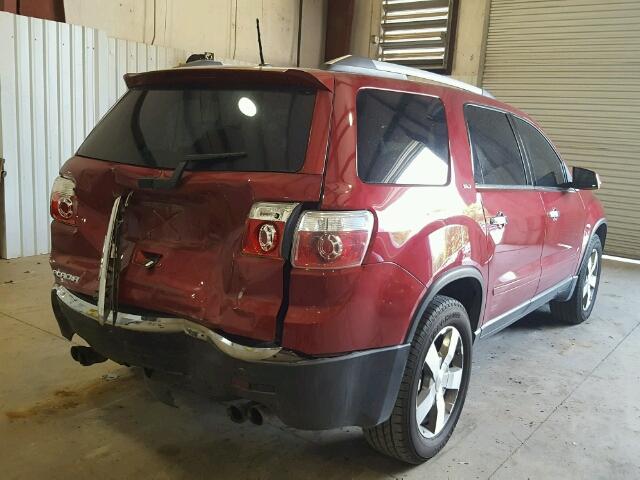 1GKKRRED6CJ323275 - 2012 GMC ACADIA SLT მუქწითელი ფოტო 4