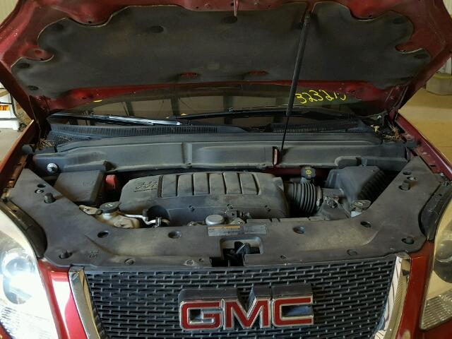 1GKKRRED6CJ323275 - 2012 GMC ACADIA SLT მუქწითელი ფოტო 7