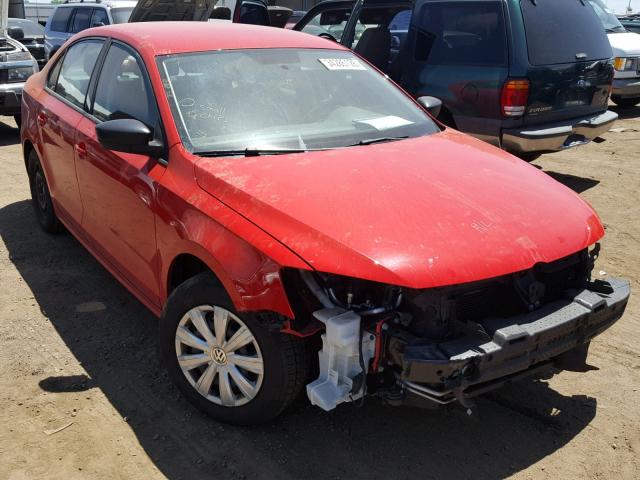 3VW2K7AJ0EM226172 - 2014 VOLKSWAGEN JETTA BASE 红色 照片 1
