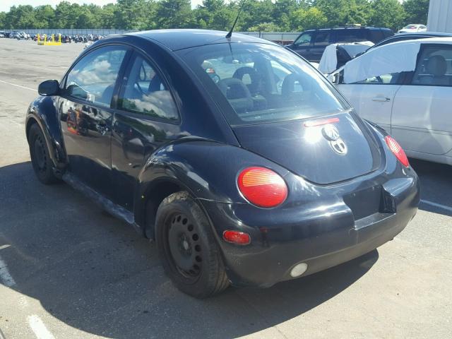 3VWCK21CX2M418753 - 2002 VOLKSWAGEN NEW BEETLE 黑色 照片 3