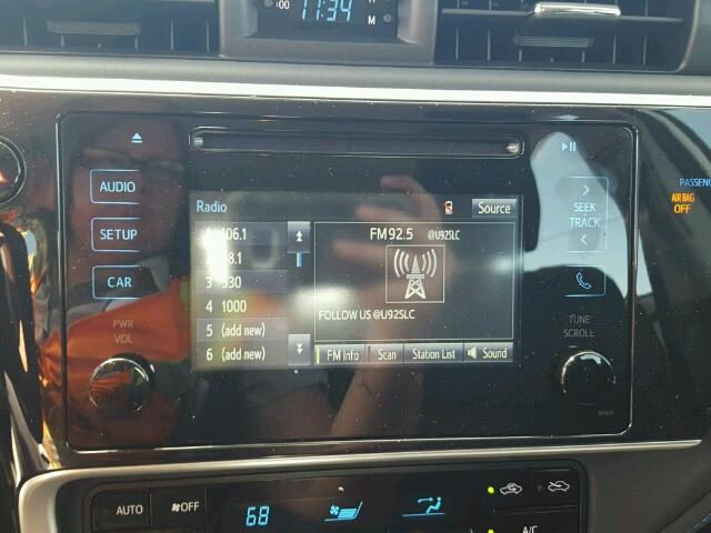 2T1BURHE7JC017239 - 2018 TOYOTA COROLLA L Ağ foto 9