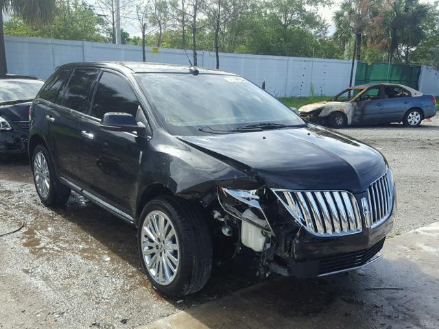 2LMDJ6JK2DBL18546 - 2013 LINCOLN MKX BLACK photo 1