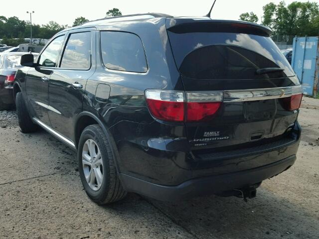 1C4RDJDG1DC700946 - 2013 DODGE DURANGO CR BLACK photo 3