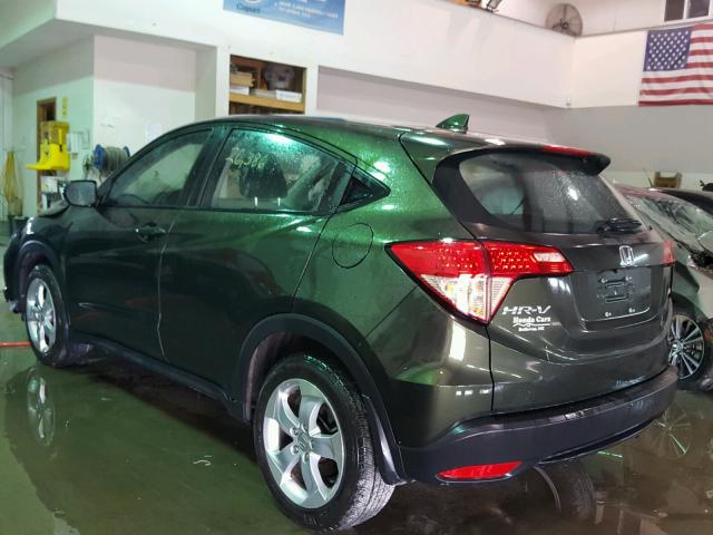 3CZRU6H32GM745797 - 2016 HONDA HR-V LX GREEN photo 3