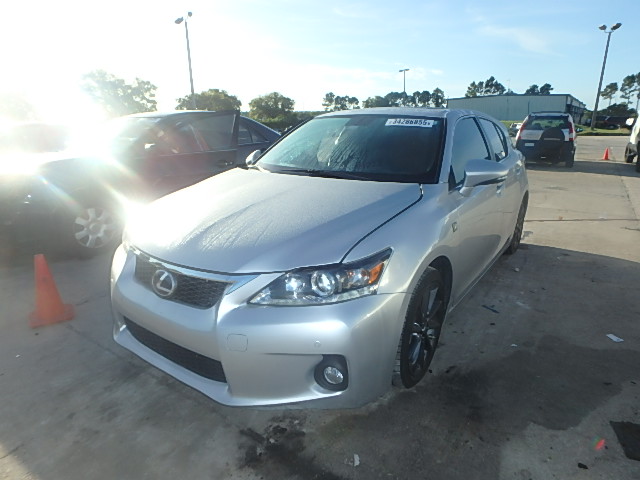 JTHKD5BH1D2153167 - 2013 LEXUS CT 200 SILVER photo 2