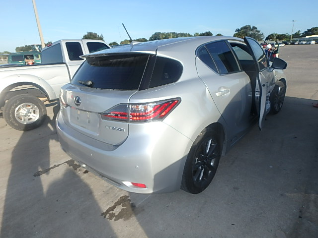 JTHKD5BH1D2153167 - 2013 LEXUS CT 200 SILVER photo 4