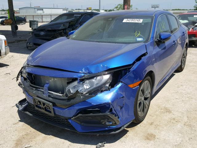 SHHFK7H82JU215663 - 2018 HONDA CIVIC EXL ლურჯი ფოტო 2