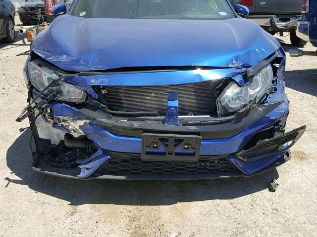 SHHFK7H82JU215663 - 2018 HONDA CIVIC EXL ლურჯი ფოტო 9