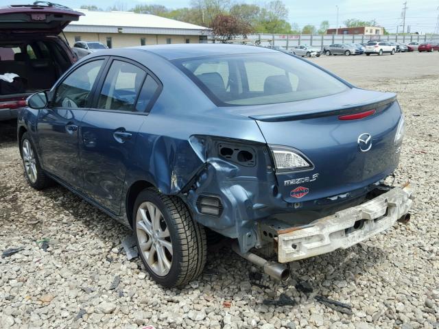 JM1BL1S52A1237454 - 2010 MAZDA 3 S BLUE photo 3