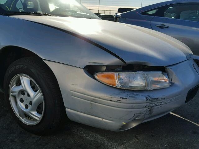 1G2WJ52M4XF338999 - 1999 PONTIAC GRAND PRIX SILVER photo 9