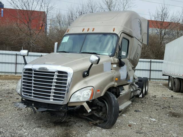 1FUJGLD5XELFR6291 - 2014 FREIGHTLINER CASCADIA 1 TAN photo 2