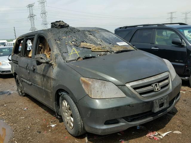 5FNRL38236B056353 - 2006 HONDA ODYSSEY LX BURN photo 1