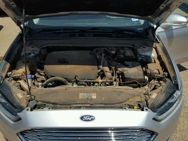 3FA6P0HD6ER126244 - 2014 FORD FUSION SE SILVER photo 7