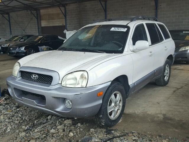 KM8SC13E64U834183 - 2004 HYUNDAI SANTA FE G WHITE photo 2