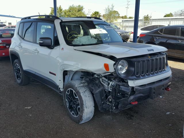 ZACCJBCB5HPE41597 - 2017 JEEP RENEGADE T WHITE photo 1