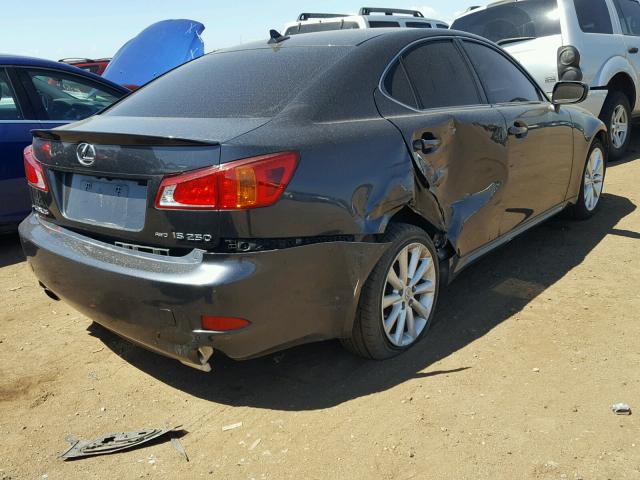 JTHCF5C2XA2033128 - 2010 LEXUS IS 250 GRAY photo 4