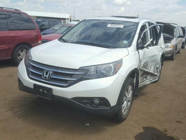 5J6RM4H78DL072888 - 2013 HONDA CR-V WHITE photo 2