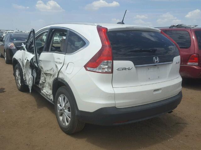 5J6RM4H78DL072888 - 2013 HONDA CR-V WHITE photo 3