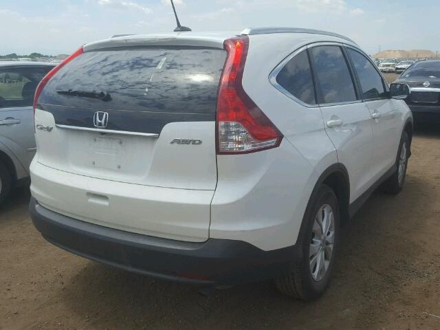 5J6RM4H78DL072888 - 2013 HONDA CR-V WHITE photo 4