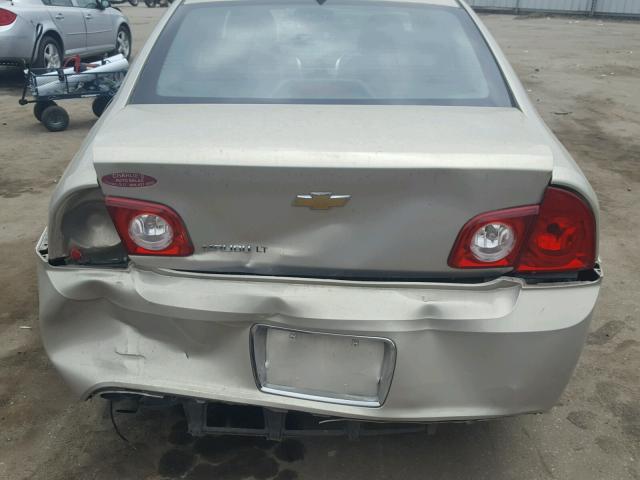 1G1ZC5E06CF175464 - 2012 CHEVROLET MALIBU 1LT ოქროსფერი ფოტო 9