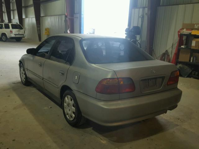 2HGEJ6619YH602250 - 2000 HONDA CIVIC BASE GRAY photo 3
