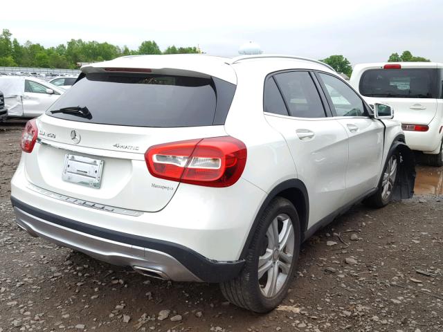 WDCTG4GB7GJ235078 - 2016 MERCEDES-BENZ GLA 250 4M WHITE photo 4