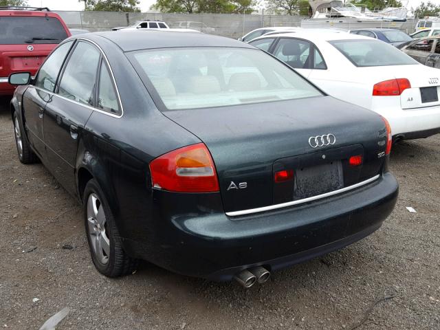 WAUJT64B72N086355 - 2002 AUDI A6 3 GREEN photo 3