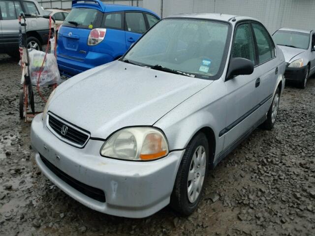 JHMEJ6627VS039984 - 1997 HONDA CIVIC DX SILVER photo 2