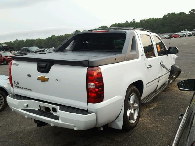 3GNTKGE71CG222401 - 2012 CHEVROLET AVALANCHE WHITE photo 4