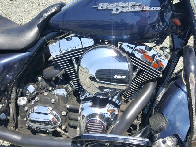 1HD1KB4128Y658699 - 2008 HARLEY-DAVIDSON FLHX BLUE photo 7