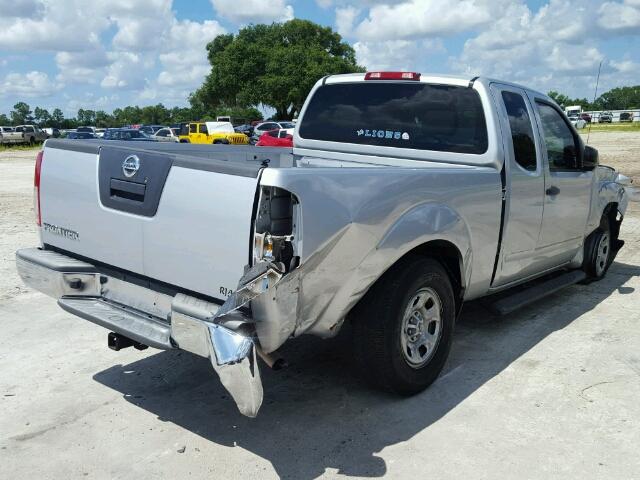 1N6BD0CT2BC433093 - 2011 NISSAN FRONTIER S SILVER photo 4