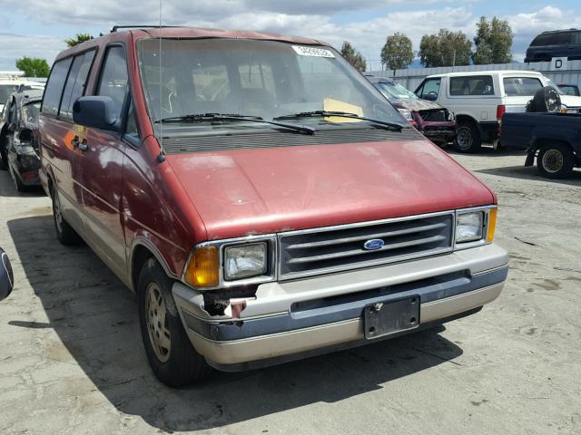 1FMDA31U6KZB92424 - 1989 FORD AEROSTAR MAROON photo 1