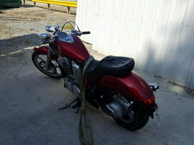 JH2SC6706AK001384 - 2010 HONDA VT1300 CS BURGUNDY photo 3