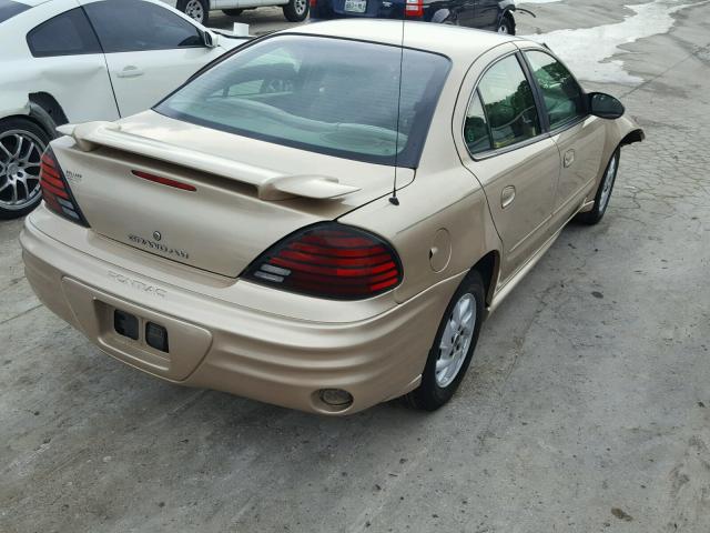 1G2NF52E94C194448 - 2004 PONTIAC GRAND AM S 金色 照片 4