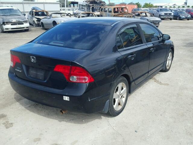 1HGFA16838L007417 - 2008 HONDA CIVIC EX 黑色 照片 4