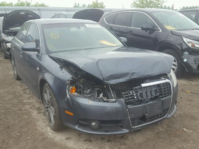 WAUDH68E08A167524 - 2008 AUDI A4 3.2 QUA GRAY photo 1