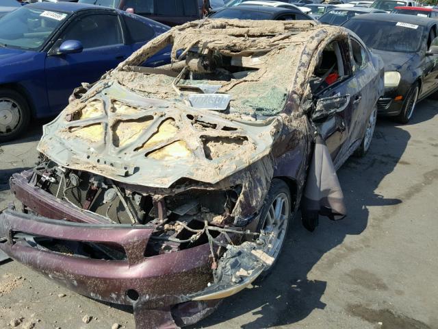 JTKDE177260138314 - 2006 TOYOTA SCION TC 勃艮第红 照片 2