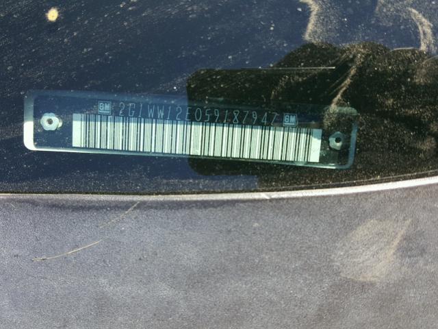 2G1WW12E059187947 - 2005 CHEVROLET MONTE CARL თეთრი ფოტო 10