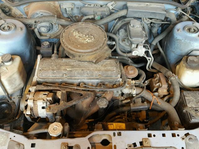 1G1JC14G6M7264418 - 1991 CHEVROLET CAVALIER V BLUE photo 7