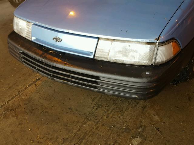 1G1JC14G6M7264418 - 1991 CHEVROLET CAVALIER V BLUE photo 9