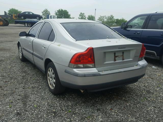 YV1RS61N712005159 - 2001 VOLVO S60 SILVER photo 3