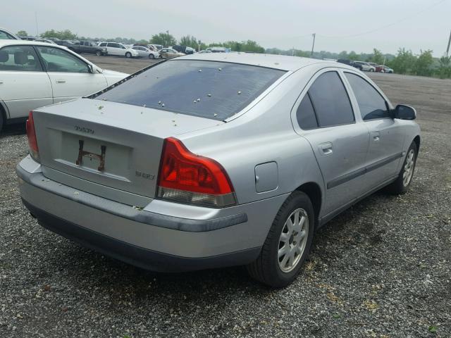 YV1RS61N712005159 - 2001 VOLVO S60 SILVER photo 4