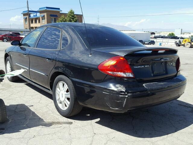 1FAHP56S54G101591 - 2004 FORD TAURUS SEL BLACK photo 3