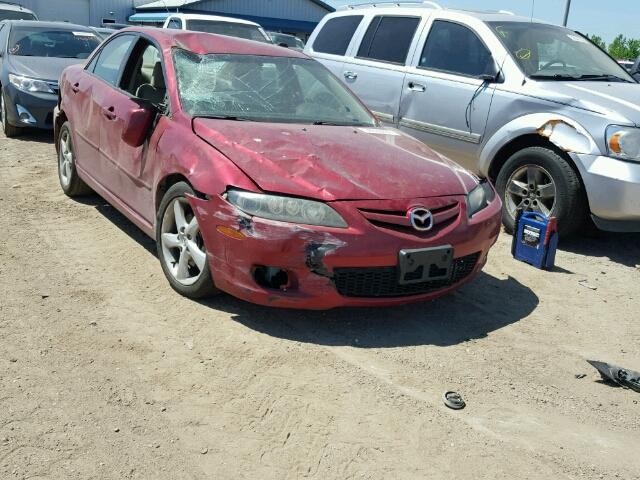 1YVHP80D675M54163 - 2007 MAZDA 6 S RED photo 1