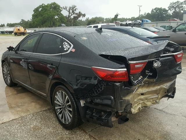 KNALC4J13H5091280 - 2017 KIA CADENZA PR BLACK photo 3