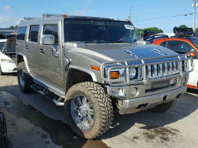 5GRGN23UX3H119821 - 2003 HUMMER H2 GRAY photo 1