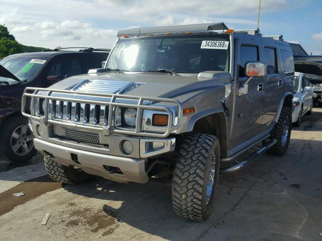 5GRGN23UX3H119821 - 2003 HUMMER H2 GRAY photo 2