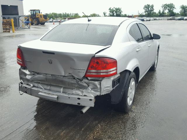 1B3CC4FB4AN233101 - 2010 DODGE AVENGER SX GRAY photo 4