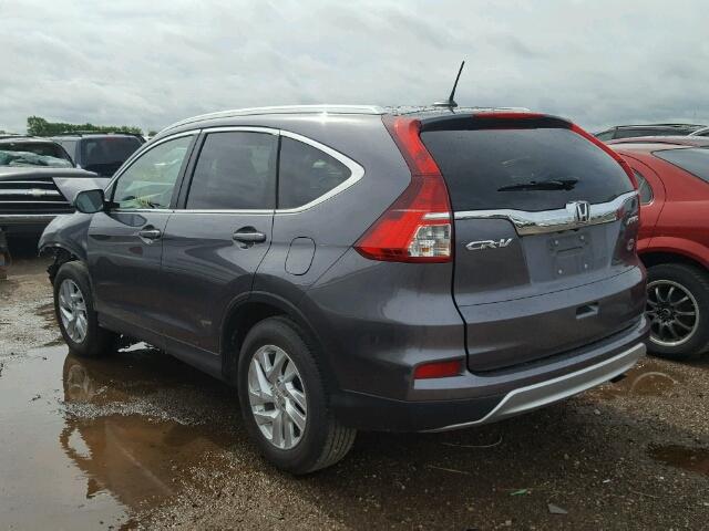 5J6RM4H7XFL081904 - 2015 HONDA CR-V EXL GRAY photo 3