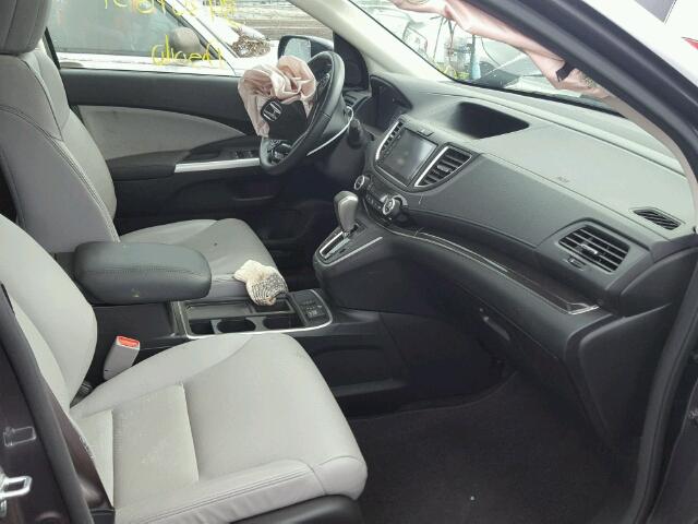 5J6RM4H7XFL081904 - 2015 HONDA CR-V EXL GRAY photo 5